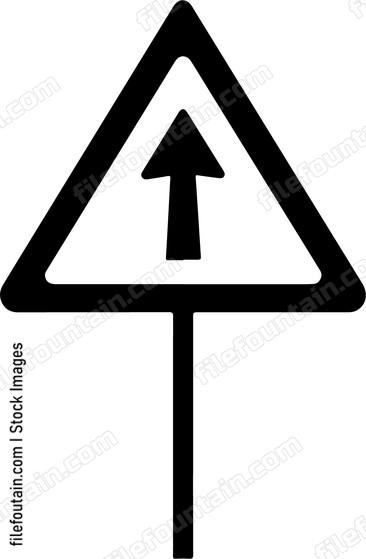 Up ahead road sign