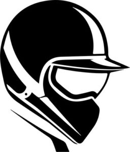 Vintage motorcycle helmet