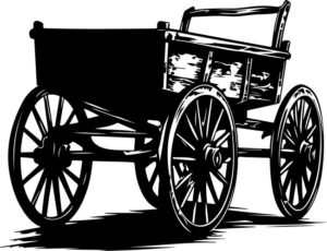 Vintage Wooden Cart
