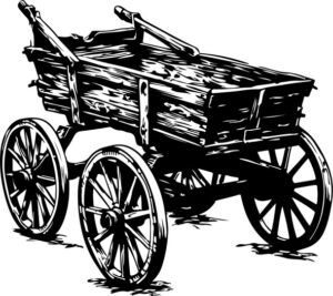 Vintage Wooden Cart
