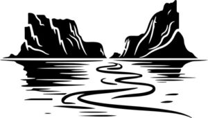 Water filled Canyon Landscape